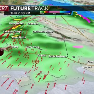 Rain hitting the region off and on from Thursday through the weekend