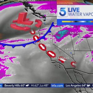 Rain, storm system moving into Southern California