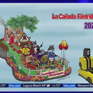 Rose Parade Float Preview - La Canada Flintridge