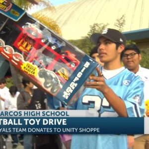 Royals football gives back with toy drive