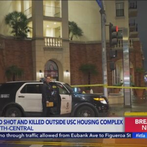 Security guard fatally shot outside USC housing complex