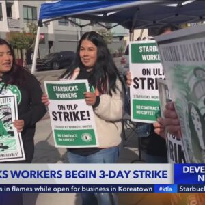 Starbucks workers begin 3-day strike