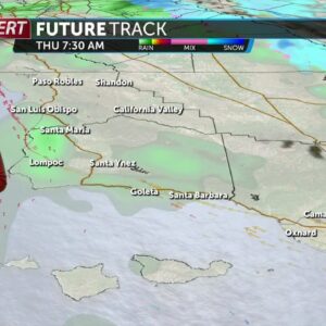 Scattered showers Thursday, heading into an extended period of wet weather