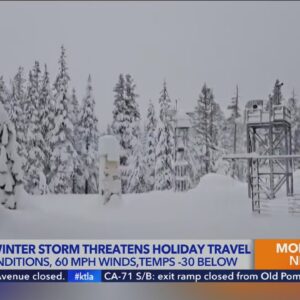 Winter storm threatens holiday travel