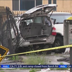 1 dead, 3 injured in two-car crash in South Los Angeles