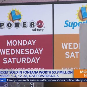 $3.9 million Powerball ticket sold in Fontana