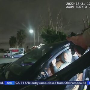 LASD releases body cam footage of viral traffic stop involving rapper in South Los Angeles