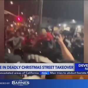 Arrest made in deadly Christmas street takeover