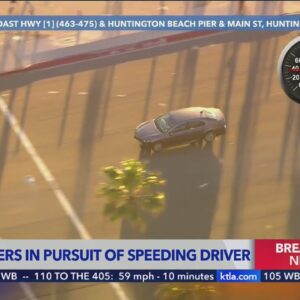 Authorities pursue speeding, erratic vehicle in Orange County