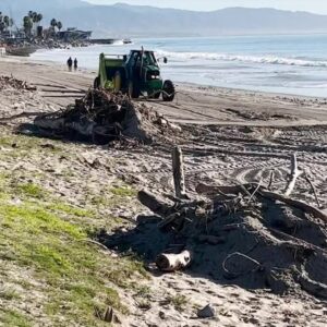 Beach clean up continues in areas with debris
