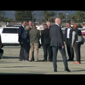 Biden arrives to Santa Cruz County