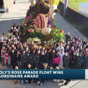 Cal Poly’s Rose Parade float awarded Extraordinaire Award