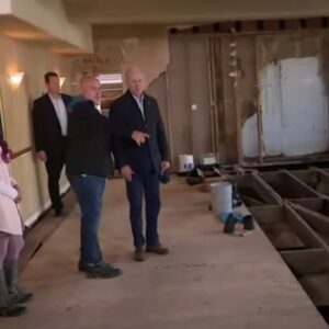 President Biden visits local businesses affected by the storm in Santa Cruz County