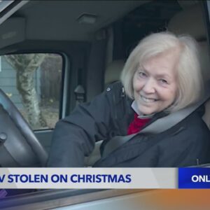 Disabled woman's RV stolen on Christmas
