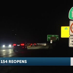 Drivers react to Highway 154 reopening