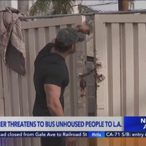 San Bernardino business owner threatens to bus homeless back to Los Angeles