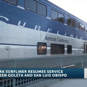 Pacific Surfliner resumes train services between Goleta and San Luis Obispo following repairs