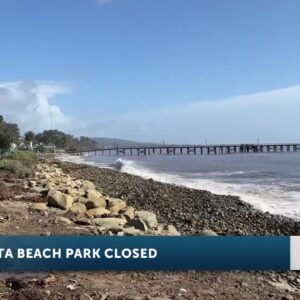 Goleta Beach Park closed following storm