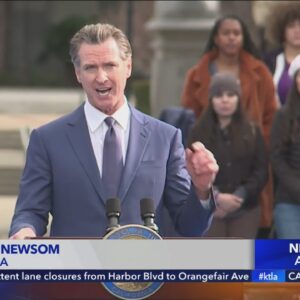 Gov. Gavin Newsom speaks at inauguration for second term