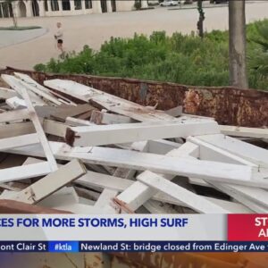 High swells damage docks at Ventura Harbor