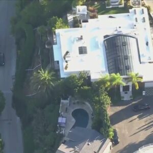 Hillside collapses next to Johnny Mathis's Hollywood Hills home