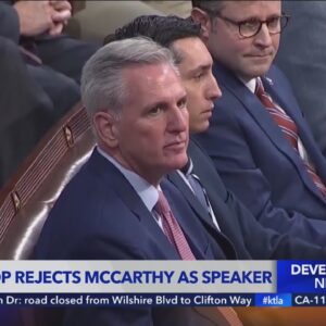 House GOP rejects Kevin McCarthy as Speaker of the House