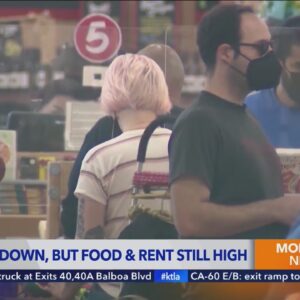 Inflation down, but food and rent still high