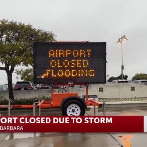 Santa Barbara airport grounds all flights and closes air traffic control tower due to ...