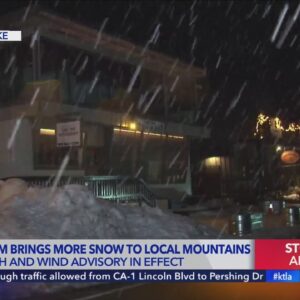 Southern California mountains seeing snowfall; up to 2 feet expected in some areas