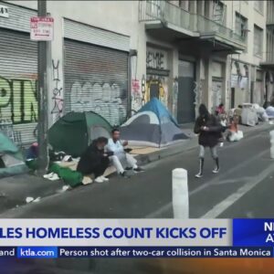 Los Angeles homeless count kicks off