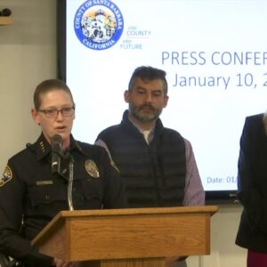 Santa Barbara County and City officials hold joint press conference on storm and evacuations