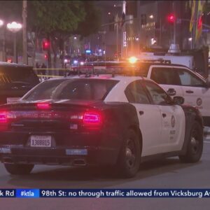 Police searching for handcuffed suspect in downtown Los Angeles