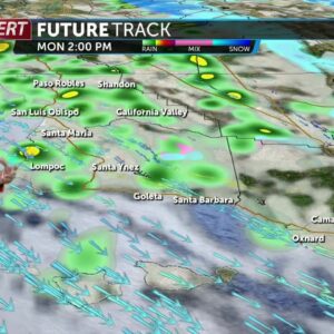 Rain showers continue Monday, but conditions dry out Tuesday and beyond