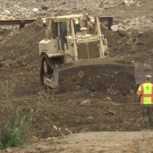 Rapid work clears a vital debris basin in Montecito