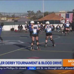Roller derby in Burbank doubles as blood drive