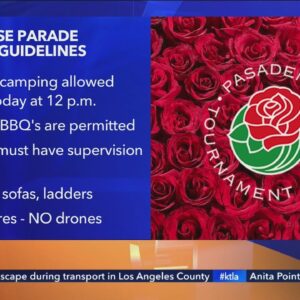 Rose Parade 2023: Curbside campers stake spots for annual parade