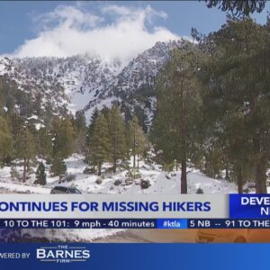 Search for missing hikers on Mt. Baldy continues