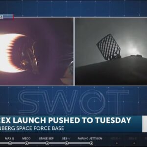 SpaceX Falcon 9 rocket launch rescheduled to Tuesday at 8 a.m.