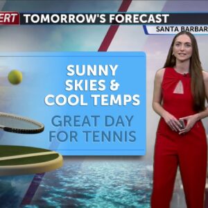 Sunny skies and cool temperatures ahead