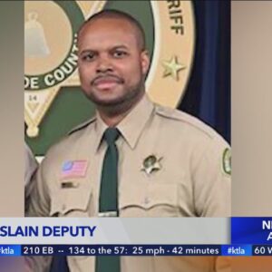 Vigil held for slain Riverside County Sheriff's Deputy