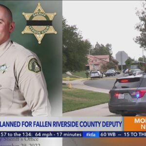 Public welcomed to line procession route for fallen Riverside sheriff's deputy