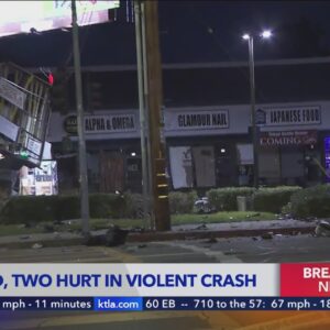 1 dead, 2 critically injured in San Fernando Valley crash