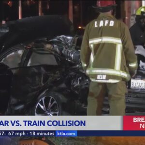 2 dead, 3 injured after train strikes car in Central-Alameda