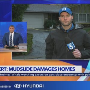 2 homes yellow tagged after mudslide in La Canada Flintridge