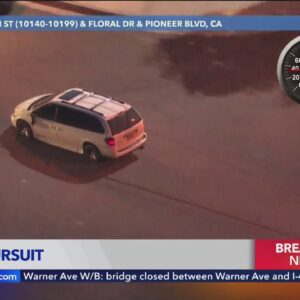 Authorities pursue reckless driver in Los Angeles County