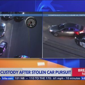 Authorities pursued high-speed stolen vehicle in Los Angeles