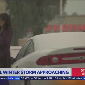 Southern California braces for cooler temps, heavy rain and lower elevation snow