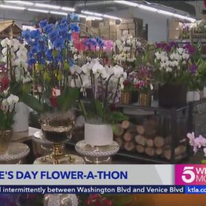 California Flower Mall hosts Valentine's Flower-a-thon