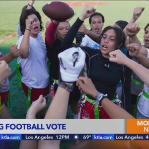 California weighs making flag football a girls’ school sport