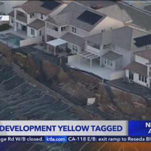Canyon Country housing development yellow tagged after slope collapse